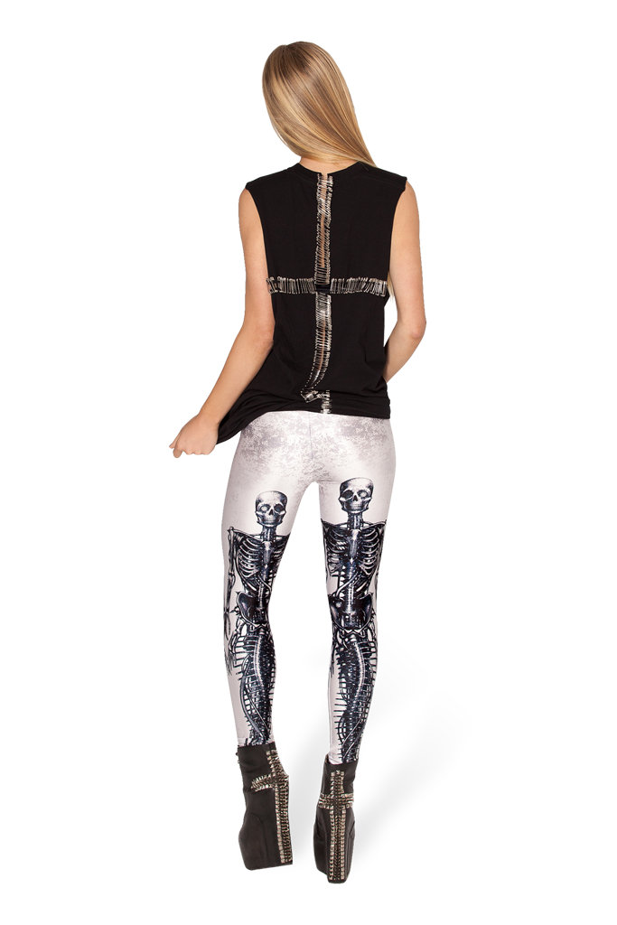 F33074  MECHANICAL MERMAID WHITE LEGGINGS